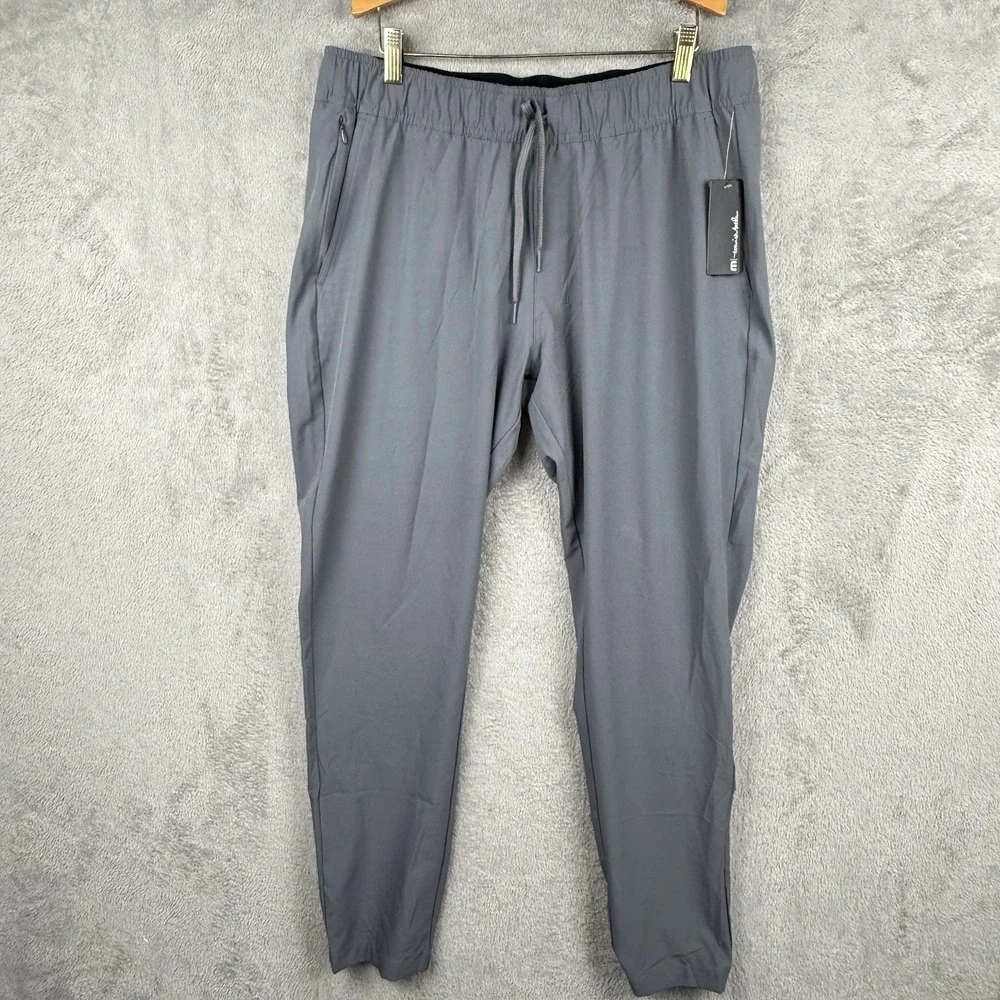 Travis Mathew Travel Pant 2.0 Mens L Gray Performance Stretch Golf NWT